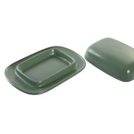 DKD Home Decor Lianfeng 21 Mantequillera Scandi de Gres Verde Rosa 13x5x19 cm, Hecha a Mano, Apta Lavavajillas (3 Unidades) Precio: 28.88999993. SKU: S3041307