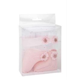 Muñecas Arias Set Calcetines Rosa con Cinta para la Cabeza para Niñas 3-99 años