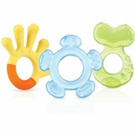 Nuby NUB0048526068708 Pack de 3 mordedores para bebés sin BPA - A partir de 3 meses