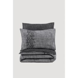 ASI8683743799718 Juego de Cama con 1 Funda Nórdica 220x240 cm y 2 Fundas Almohada 60x60 cm - 100% Algodón Gris ASI8683743799718 Juego de Cama con 1 Funda Nórdica 220x240 cm y 2 Fundas Almohada 60x60 cm - 100% Algodón Gris