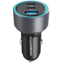 Thomson THO3513767410205 Cargador de Coche Rápido 60W con 2 Puertos USB-C PD 30W y 1 USB-A QC 3.0 18W, Tecnología GAN Precio: 33.4999995. SKU: B1B65YVDQQ