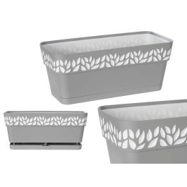 Jardinera Cloe Gris 30 cm con Reserva de Agua - Stefanplast (12 Unidades) Precio: 51.49999943. SKU: S3610128