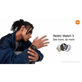 Xiaomi Redmi Watch 5 Smartwatch BHR9389GL Negro Obsidiana con Notificaciones, Frecuencia Cardíaca y GPS