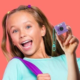 Canal Toys CTCLK063 Photo Creator Mini Cam' Cámara digital de fotos y vídeos Vintage con llavero y tarjeta SD de 1 GB