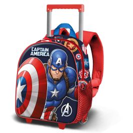 Mochila 3D con Ruedas Pequeña Patriot Marvel Capitán América Multicolor Precio: 31.89000012. SKU: B13NAWAPM3