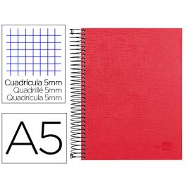 Cuaderno Espiral Liderpapel A5 Micro Papercoat Tapa Forrada 140H 75 gr Cuadro5 mm 5 Bandas 6 Taladros Rojo Precio: 6.7639004235. SKU: B1HSMWE9T7