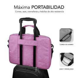 SUBBLIM Maletin Rosa para portatil de 15,6? con proteccion total Air Padding