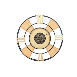 Reloj de Pared Home ESPRIT Negro Natural Metal Ratán 100 x 9 x 100 cm Precio: 184.89000013. SKU: B1FQCAXT6V