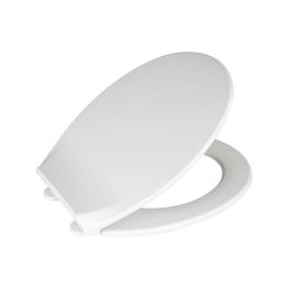 Wenko Tapa de WC KOS 42x37cm 21901100 con sujeción Fix-Clip y sistema Easy-Close