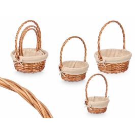 Set 3 Cestas de Mimbre Kipit Redondas 32x40x30 cm - Natural (8 Unidades) Precio: 115.49999945. SKU: B177LEVXVL