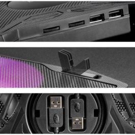 Soporte Refrigerante Mars Gaming MNBC3 para Portátiles hasta 17.3"/ Iluminación LED