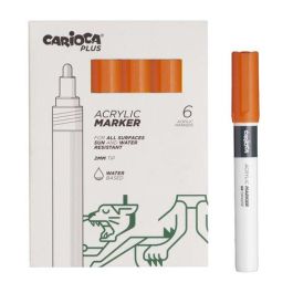 Rotulador Acrilico Carioca Plus Caja De 6 Naranja Precio: 10.50000006. SKU: B1CKLV8DHN