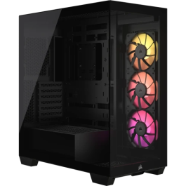 Corsair iCUE LINK 3500X RGB Midi Tower PC Negro - CC-9011280-WW, ATX, 3x120mm, RGB, Vidrio Templado