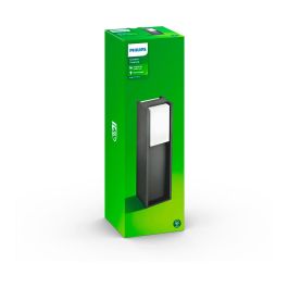 Philips Baliza LED E27 Modelo Bridge, Aluminio Antracita, 12.1x40.2x12.1 cm, IP44