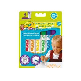 Rotuladores lavables mini kids 8 unds, con puntas redondas de seguridad 13x1,7x17,2 cm Precio: 4.79000038. SKU: S2411030