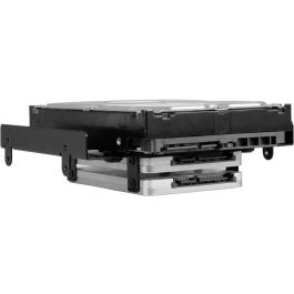 Sharkoon BayExtension Adaptador para 4x 2.5" HDDs/SSDs o 1x 3.5" + 2x 2.5" SSD/HDD para Bahía 5.25" PC Negro