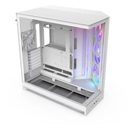 NZXT H9 Flow RGB CM-H92FW-R1 - Caja semitorre - Ventiladores RGB incluidos - Blanco
