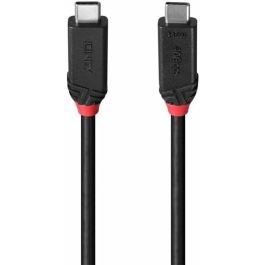 Cable USB-C a USB-C LINDY 37001 Negro 1 m