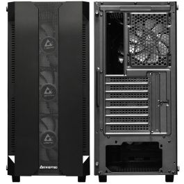 Chieftec Caja Gaming GS-01B-OP Torre ATX Micro ATX Mini-ITX Negra con Vidrio Templado e Iluminación RGB