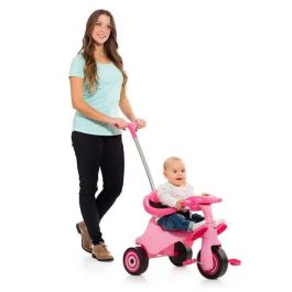 Molto Triciclo Urban Trike City Evolutivo 5 en 1 Rosa 89 cm para Bebés desde 10 Meses, Estructura de Metal y Plástico
