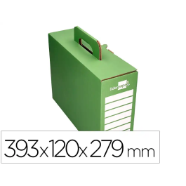 Liderpapel Caja Archivador Definitivo Reforzado con Asa 393x120x279mm Cartón Verde Cheque Libro Precio: 1421.49999948. SKU: B18WP2VRVS