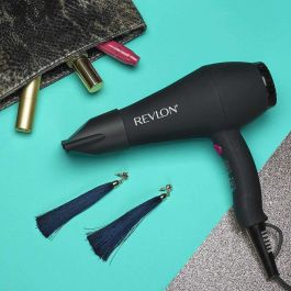 Revlon RVDR5251E Secador de Pelo Perfect Heat 2000W Motor AC 2 Velocidades Negro/Rosa