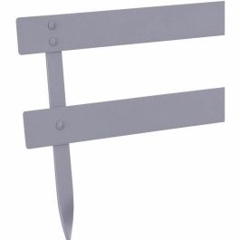 Juego de Bistro de Jardín Plegable en Acero Gris - Conjunto con Mesa (60x71 cm) y 2 Sillas (42x46x82 cm)