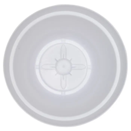 Riviera Rond 50 Blanco - Bote con Sistema de Retención de Agua, 100% Reciclable, Fabricación Francesa