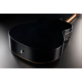 LAG Guitarra Acústica Auditorium A/E Cutaway Edición Limitada Bisel Negra Cedro Rojo Macizo Brillante