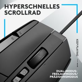 Logitech G502 X Ratón Gaming Cableado con Sensor HERO, 13 Botones Programables, RGB, 25600 DPI