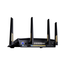 Asus 90IG08V0-MO3N0V Router Inalámbrico Wi-Fi 7 Doble Banda 10 Gigabit Ethernet Negro Gris 5764 Mbit/s