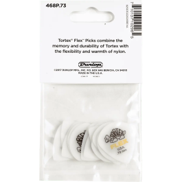 Dunlop Púas Tortex Flex Jazz III 0.73mm Pack 12 Unidades