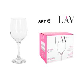 Lav Set 6 Copas Vino 300 cc, ø6x6x19 cm (4 Cajas) Precio: 34.78999986. SKU: B14B45Z8HS