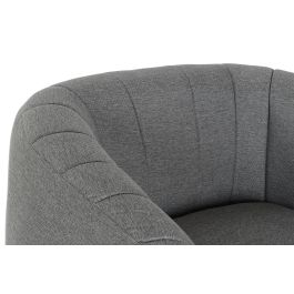 DKD Home Decor Sillón Scandi Gris Negro 81x75x73 cm