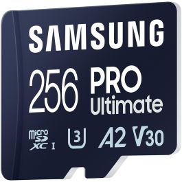Samsung MB-MY256SA/WW Tarjeta de Memoria microSDXC Pro Ultimate 256GB 200/130MB/s U3 V30 A2 con Adaptador SD 4K UHD