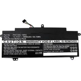 CoreParts Batería de Portátil para Toshiba Tecra Z40-A, Z40-A-10K, Z40-A-10T - 55Wh Li-ion 14.4V 3800mAh Negra, 12 Meses Garantía Precio: 62.79000002. SKU: B1DEQXR2VV