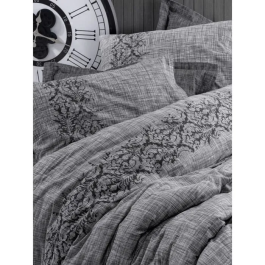 Aucune Juego de Cama Funda Nórdica 220x240 cm + 2 Fundas Almohada 60x60 cm 100% Algodón Gris ASI8683743799718