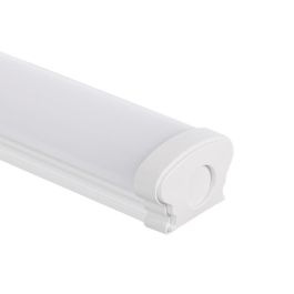 HO-FSB-45-CW Equipo Estanco LED 45W 6049 Lm IP65 IK08 Alta Eficiencia 130 Lm/W con Difusor Opal, ideal para sustitución de fluorescentes.