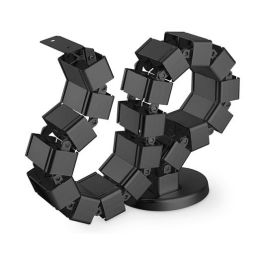 Digitus DA-90505 Bandeja Portacables Curva ABS y Metal Negra 130 m