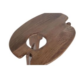 DKD Home Decor Mesa Centro Urban Organdic Marrón de Madera de Mango 90x60x45cm Desmontable