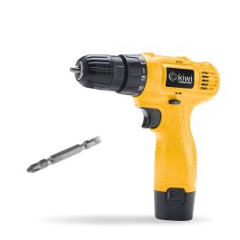Kiwi Taladro Inalambrico 12V 13Ah 650Rpm 19.5 cm (Largo) x 5.5 cm (Ancho) x 21 cm (Alto) 11.28 kg