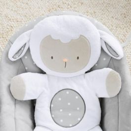 Ingenuity Columpio Portátil Comfort 2 Go Mini Cuddle Lamb - Plegable, 12 Melodías, 2 Posiciones Reclinables, Temporizador y Barra Actividad 0-9 Meses