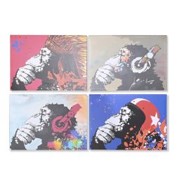 DKD Home Decor Cuadro Multicolor Lienzo MDF 70 x 50 x 1.8 cm (4 Unidades) Precio: 20.69000054. SKU: B156NBAFFA