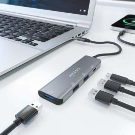 Hub USB Tipo-C Aisens A109-0764/ 3xUSB/ 1xUSB Tipo-C/ Gris Hub USB Tipo-C Aisens A109-0764/ 3xUSB/ 1xUSB Tipo-C/ Gris