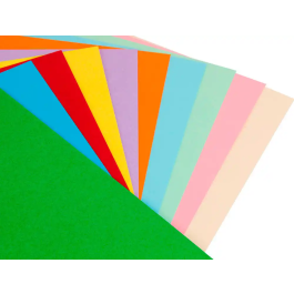 Liderpapel Papel Color A4 80gr Paquete 100 Hojas 10 Colores Surtidos