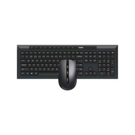 Rapoo Teclado + Ratón 8210M Negro Inalámbrico Bluetooth 3.0/5.0 Resistente a Salpicaduras Teclas Multimedia 14203