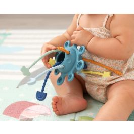 KioKids Juguete de Estimulación Sensorial para Bebé de Silicona con Botones Pop It y Cuerdas Táctiles +10 meses