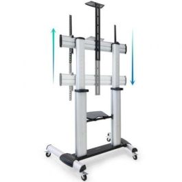 TOOQ Soporte de suelo de aluminio con ruedas para pantallas 60"-100", VESA 1000x600, FS20300M-B TOOQ Soporte de suelo de aluminio con ruedas para pantallas 60"-100", VESA 1000x600, FS20300M-B