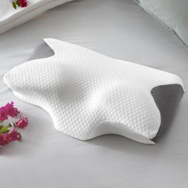 Inde Almohada Viscoelástica Cervical con Contorno Ergo - 16x16x34 cm (4 Unidades)