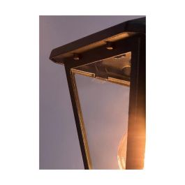 RABALUX RAB-7147 Aplique Empotrable de Exterior Paravento E27 IP44 Negro de Aluminio y Cristal Transparente Clásico RABALUX RAB-7147 Aplique Empotrable de Exterior Paravento E27 IP44 Negro de Aluminio y Cristal Transparente Clásico